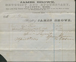 Receipt for Purchase from James Brown, Druggist and Apothecary, April 9, 1860