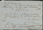 Receipt for Transcripts, December 10, 1860