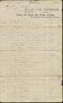 Account Statement for Clothing and Household Items, January 3, 1861