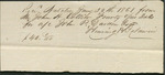 Receipt for Services, January 30, 1861