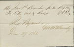 Receipt for Payment, December 2, 1861