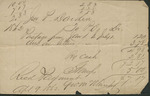 Receipt for Postage Owed on Letters, April 9, 1872