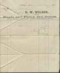 Receipt for Corsets, November 6, 1866