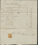 Account Statement for Clothing Materials, January 12, 1867