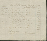 Account Statement for Household and Clothing Items, January 31, 1867