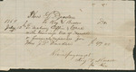Receipt for Coffin and Other Funeral Expenses for Mrs. John P. Darden, July 13, 1869