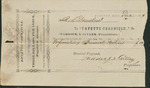 Receipt for Fayette Chronical Subscription, December, 1869