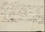 Account Statement for Storage Of Various Items, 1870