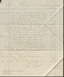 Account Statement for Liquor, Fabric, Food, and Clothing Items, October 26, 1870