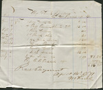 Account Statement for Clothing and Horse Tack, April14, 1871
