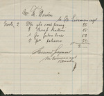 Receipt for Clothing and Tobacco, Undated