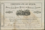 Certificate of Stock for Jefferson County Planters, Mechanics, and Manufacturers Association, January 8, 1872