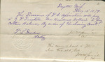 Promissory Note, Treasurer Phoenix Cooperative Association to J. P. Tunstall, February 3, 1879