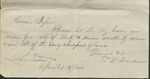Order for Pork, Corn, and Flour, April 15, 1868