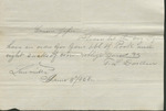 Order for Pork and Corn, June 4, 1868