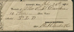 Receipt for Cotton, February 24, 1870