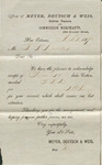 Letter of Acknowledgement for Consignment of Cotton, March 1, 1870