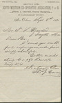 Letter, Thomas J. Carver to Thomas L. Darden, September 6, 1881