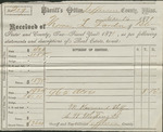 State and County Tax Receipt, Thomas L. Darden, December 16, 1871