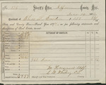 State and County Tax Receipt, Thomas L. Darden, December 14, 1872