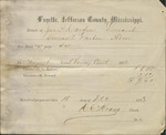 Estate Taxes Receipt for John P. Darden, December 16, 1873