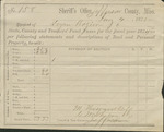 State, County, and Teacher's Fund Taxes Receipt, January 4, 1875
