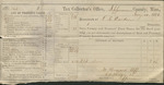 State, County, and Teacher's Fund Taxes Receipt, January 10, 1876