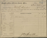 State, County, and Special Fund Tax Receipt, November 30, 1878