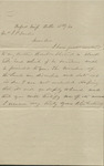 Letter, A. L. Sholinh, October 15, 1860