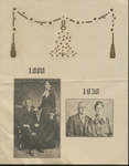 Invitation, Golden Anniversary for Albert E. Raudabaugh and Hannah E. Bloom, November 16, 1930