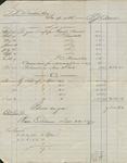 Ledger page, Thomas L. Darden in Account with T. J. Carver, 1879