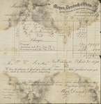 Invoice, Meyer, Deutsch and Weis to Thomas L. Darden, April 25, 1871