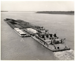 Towboat on Mississippi by Charles Johnson Faulk Jr.