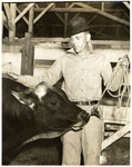 Contestant and calf by Charles Johnson Faulk Jr.