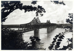 Mississippi River bridge (negative) by Charles Johnson Faulk Jr.