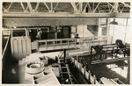 Interior of main building showing wave machine-right-in action. by Charles Johnson Faulk Jr.