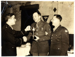 Major Kenneth Tredwell, Sgt. Leonard W. Rowe and Cpt. John E. Maher (left to right) by Charles Johnson Faulk Jr.