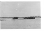 Stranded railroad cars, Tombigbee River Flood 1974