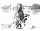 Observer and flooded homes - Tombigbee River Flood 1974