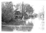 Flooded street - Tombigbee River Flood 1979