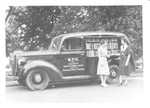 Book mobile sponsored by the W. P. A. Library Extension project and Mississippi Library Commission.