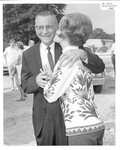 Mayor Eckford kissed by Brenda Wiygul, 1968 Miss Hospitality.