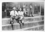 Man and Woman on Steps