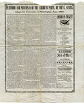 Platform and Principles of the American Party, of the U. States, 1855
