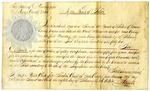Freedom Papers, Joe Cornish, vellum, 1842 by Board of Police, Adams County