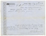Bill of Sale, William, Sold by Thomas G. James to E. J. Kent, Natchez, 1854