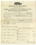 Receipt, Whale Oil, 1840