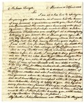 Letter, Margaret Lawrence to Isaac Forsyth, Elgin, Scotland, 1816