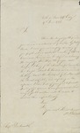 Letter, from S. Vincent to an Unidentified Royal Naval Officer in France, June 7, 1798 by J. Vincent