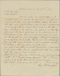 Letter, Samuel R. Browning in Millikens Bend, Louisiana, to A. H. Boyd in Lenox Castle, Rockingham County, North Carolina, March 30, 1849 by Samuel R. Browning